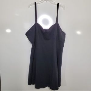 New ModCloth Black Strappy Sleeveless Skater Dress size 4X